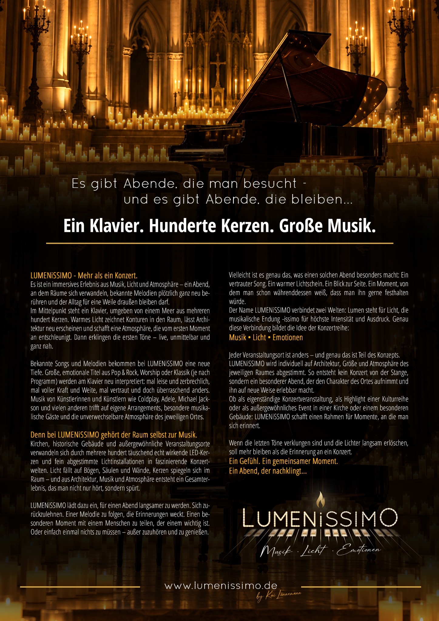LUMENiSSIMO im Kerzenmeer